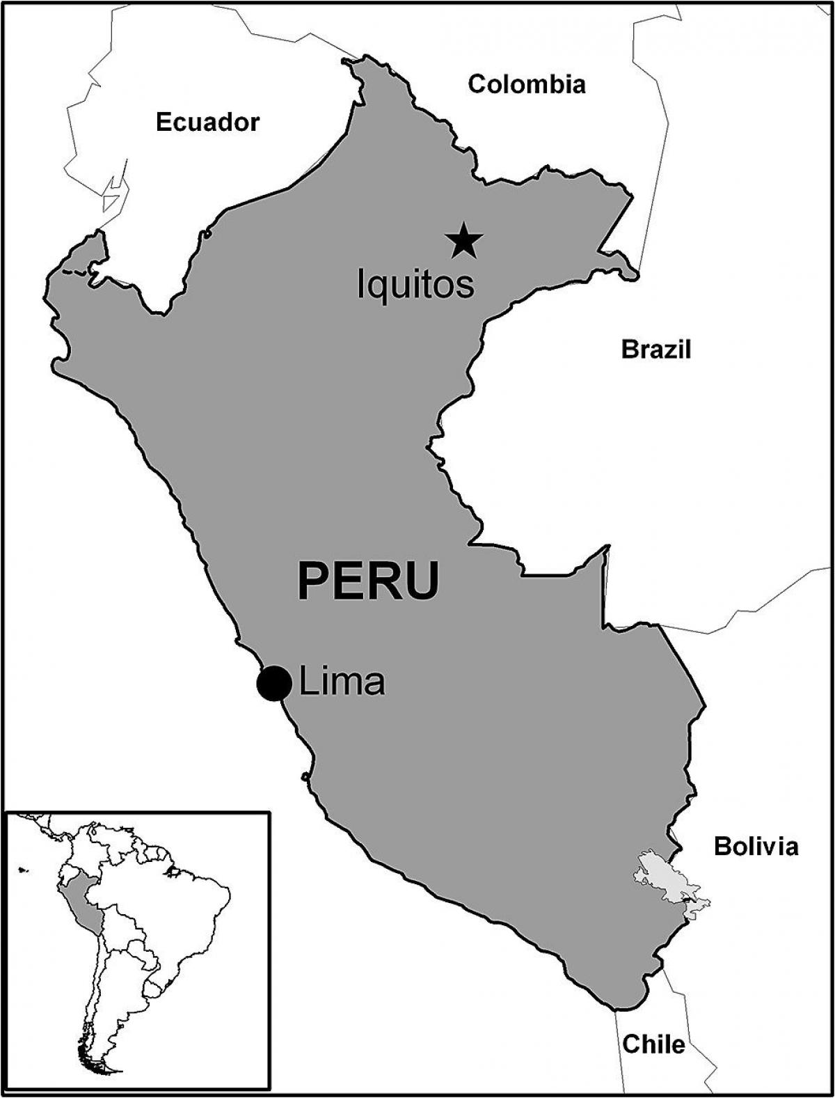mapa iquitos Peru