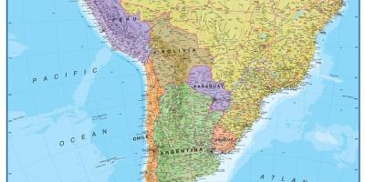 Mapa Peru, hego amerikan
