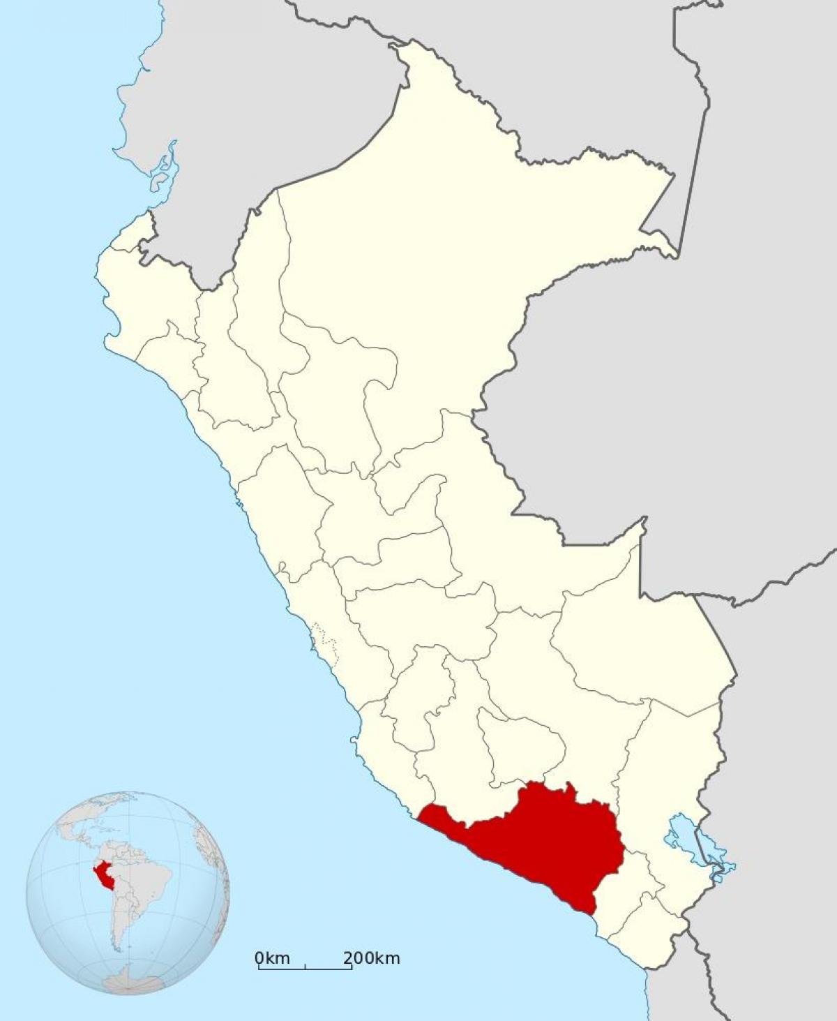 mapa arequipa (Peru