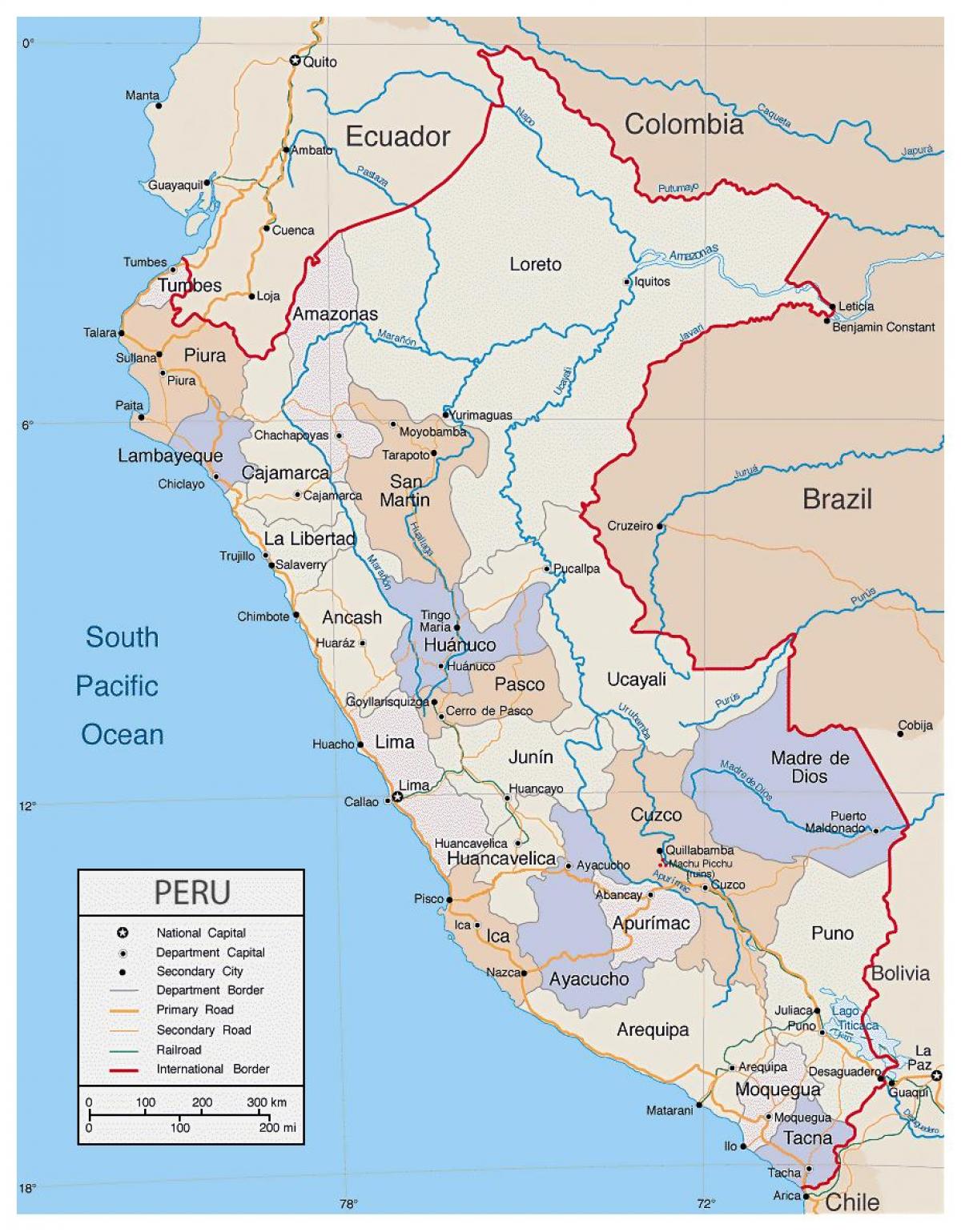 mapa mapa zehatza Peru