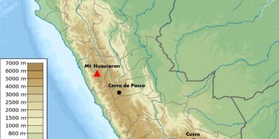 Altitudea mapa Peru