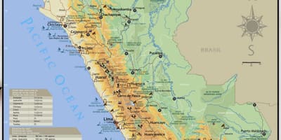 Mapa Peru bidaia