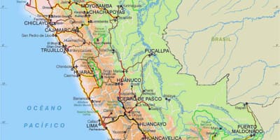 Mapa Peru errepidea