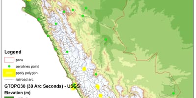 Mapa Peru kota