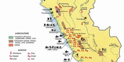 Mapa Peru nekazaritza